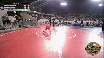 46 lbs Round Of 32 - Beryck Durham, Kiefer Youth Wrestling Club vs Cove Courtney, Husky Wrestling Club