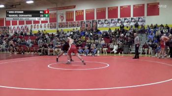 215 lbs 5th Place Match - Wes Stoner, Williamsburg vs Manuel Cervantes, South Tama County