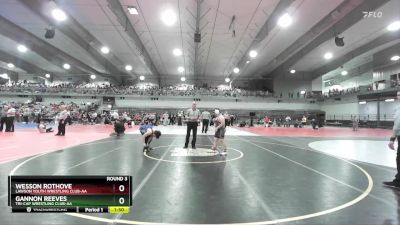 170 lbs Round 3 - Gannon Reeves, Tri-Cap Wrestling Club-AA vs Wesson Rothove, Lawson Youth Wrestling Club-AA