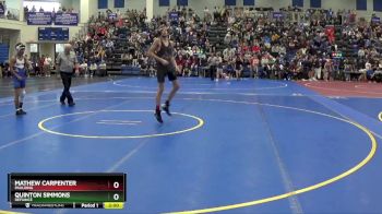 113 lbs Champ. Round 2 - Mathew Carpenter, PAULDING vs Quinton Simmons, DEFIANCE