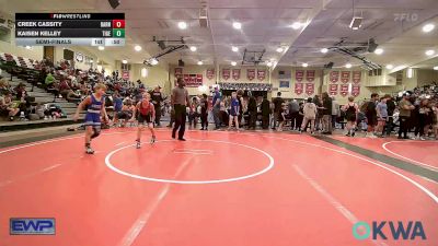 75 lbs Semifinal - Creek Cassity, Barnsdall Youth Wrestling vs Kaisen Kelley, Tiger Trained Wrestling