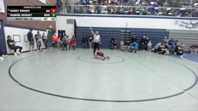 53 lbs Champ. Round 1 - Hardy Wright, Homedale Wrestling Club vs Samuel Bushey, Mountain Man Wrestling Club