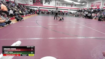 45 lbs Cons. Round 3 - Tripp Hall, Cameron Youth Wrestling Club vs Brooks Rinne, Higginsville Youth Wrestling