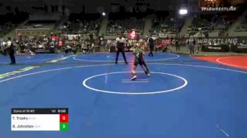 65 lbs Consolation - Taryn Trosky, Claremore Youth Wrestling vs Brooke Johnston, Azle WC