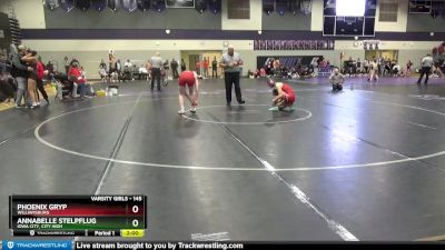 145 lbs Quarterfinal - Annabelle Stelpflug, Iowa City, City High vs Phoenix Gryp, Williamsburg