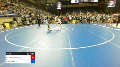 144 lbs Cons 32 #1 - Ian Longenberger, PA vs Abraham Amoako, NJ