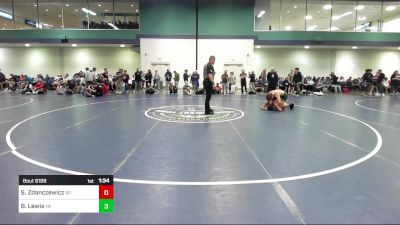 157 lbs Round Of 32 - Syler Zdanczewicz, WI vs Beau Lewis, VA