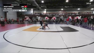 110 lbs Cross Bracket (8 Team) - Brady Watson, Steller Trained Doom vs Will Hughes, Steel Valley Renegades