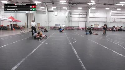 100 lbs Cons. Semi - Don Epstein, Darkhorse Wrestling vs Jaxon Baker, South Western