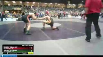 220 lbs Finals (8 Team) - James Sessions, 5A Scappoose vs Casch Wellman, 5A Redmond