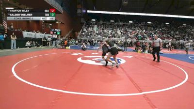 2A-157 lbs Cons. Round 2 - Calder Vollmer, Tongue River vs Trafton Riley, Hulett