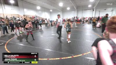 90 lbs Round 2 - Jadan Pagan, Mighty Warriors Wrestling Acad vs Bella Galfetti, Carolina Reapers