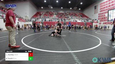 55 lbs Round Of 16 - Lincoln Hartley, ARDMORE TAKEDOWN CLUB vs Ryder Smith, Blanchard Youth Wrestling Club