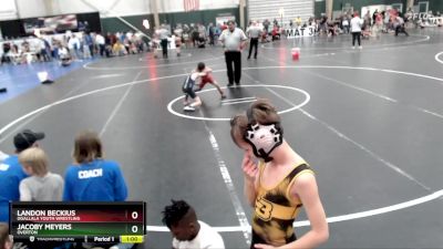 64 lbs Quarterfinal - Jacoby Meyers, Overton vs Landon Beckius, Ogallala Youth Wrestling