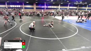 82 lbs Quarterfinal - Brandon Ramos, Atc vs Braxton Baker, Mat Demon WC