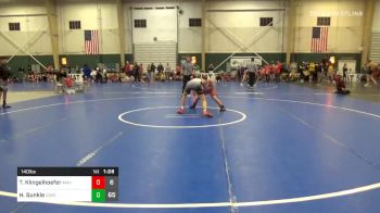 140 lbs Prelims - Tyson Klingelhoefer, Amherst Wrestling Club vs Hunter Sunkle, Central Iowa Wrestling Club