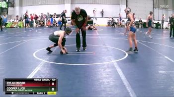 100 lbs Cons. Semi - Cooper Luck, Perrysburg Wrestling Club vs Dylan Russo, Michigan Premier