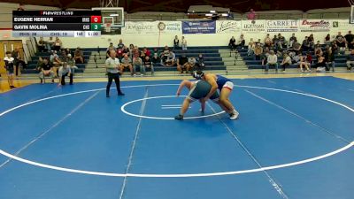 285 lbs Round 3 (3 Team) - Gavin Molina, Coolidge High School vs Eugene Herran, Ironwood Ridge High School