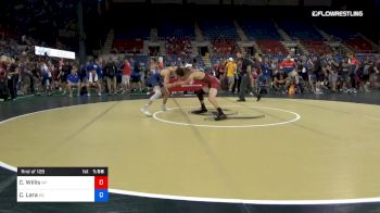 126 lbs Rnd Of 128 - Cade Willis, Wisconsin vs Cruz Lara, Kansas