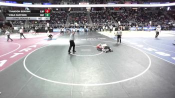 II-132 lbs Cons. Round 5 - Cole Clifford, Canton vs Thandon Bensink, Chautauqua Lake/Westfield/Panama