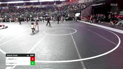 64 lbs Quarterfinal - Lincoln Booth, Sebolt Wrestling Academy vs Jory Logan, Belleville Little Devils