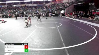 64 lbs Quarterfinal - Lincoln Booth, Sebolt Wrestling Academy vs Jory Logan, Belleville Little Devils