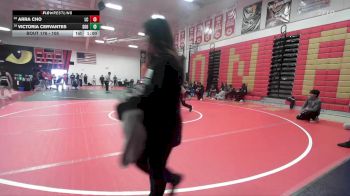 105 lbs Cons. Round 1 - Arra Cho, La Canada vs Victoria Cervantes, Santiago (Corona)
