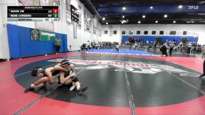 113 Boys Semifinal - Rene Cordero, Poway vs Jason Lin, La Costa Canyon