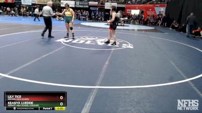 185G Champ. Round 1 - Lily Tice, Eielson High School vs Keasiya Luedde, Service High School Cougars