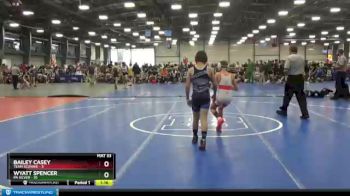 84 lbs Round 3 (6 Team) - Wyatt Spencer, PA Silver vs Bailey Casey, Team Sconnie