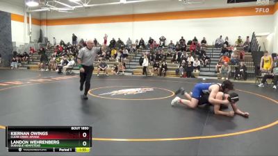 206-215 lbs Round 4 - Kiernan Owings, Clear Creek-Amana vs Landon Wehrenberg, Dubuque Hempstead