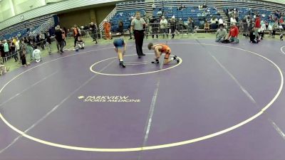 14U Boys - 92 lbs Cons. Round 4 - Kley Beer, Warrior Regional Training Center vs Rye Davis, Threestyle Wrestling Of Oklahoma