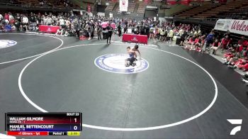 132 lbs Round 3 (16 Team) - William Gilmore, MDWA-FR vs Manuel Bettencourt, SJWA-FR