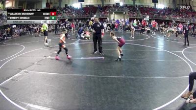 73 lbs Champ. Round 2 - Aaliyah Morrow, Grand Island Legacy Girls Wrestling Club vs Emery Neiman, Ogallala Youth Wrestling Club