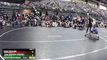 85 lbs Semis & 1st Wrestleback (8 Team) - Ryan Schauer, North Dakota 1 vs Amir Newman-Winfrey, Iowa USA Blue