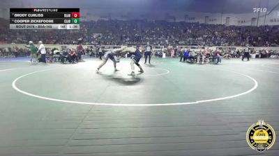 B5A-165 lbs Cons. Semi - Cooper Zickefoose, Claremore vs Brody Curliss, Blanchard