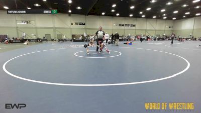 45 lbs Rr Rnd 4 - Kinley Rabalais, Super Girls K-6 Blue vs Tatum Jones, Sisters On The Mat OK Teal