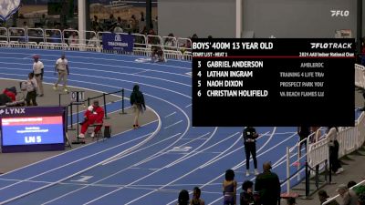 Youth Boys' 400m, Prelims 1 - Age 13