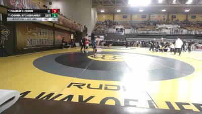 157 lbs Consi Of 8 #1 - Charlie Lussier, St. Paul's School vs Joshua Stonebraker, Cary Christian School