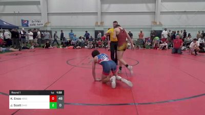 126 lbs Round 1 - Kai Enos, Ares W.C. (MI) vs Joey Scott, Ohio Gold 24K