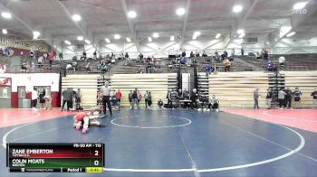 113 lbs Cons. Round 6 - Colin Moats, Bremen vs Zane Emberton, Tipton H.S.