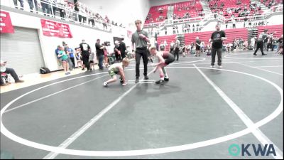 76 lbs Round Of 16 - Bentlee McKinnon, Weatherford Youth Wrestling vs James Hightower, Watonga Youth Wrestling
