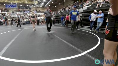 85 lbs Rr Rnd 1 - Layla Achziger, Choctaw Ironman Youth Wrestling vs Emy Rice, Prodigy Wrestling