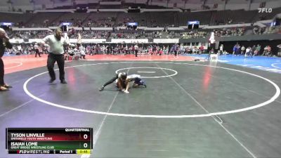 Rookie K-2 60 Quarterfinal - Isaiah Lome, Great Bridge Wrestling Club vs Tyson Linville, Smithfield Youth Wrestling