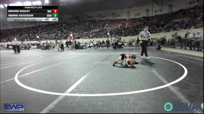 40 lbs Consi Of 8 #1 - Denver Dudley, Hinton Takedown Club vs Henrik Goodgion, Chandler Takedown Club