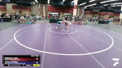 132 lbs Cons. Round 4 - Tristan Luna, NB Elite Wrestling Club vs Titus Howell, Southern Style Wrestling Club