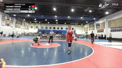 190 Boys Quarterfinal - Dominic Dotson, Poway vs Zachary Haggar, Valhalla