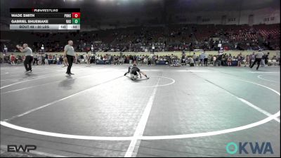 80 lbs Consi Of 8 #1 - Wade Smith, Ponca City Wildcat Wrestling vs Gabriel Shuemake, Viking Wrestling Club