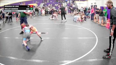 45 lbs Round 3 - Jeremiah De Luna, JET vs Delilah Dawson, Richmond Hill Wrestling Club