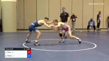 61 kg Consolation - Jospeh Pins, Burg Training Center vs Zach Price, Jackrabbit Wrestling Club